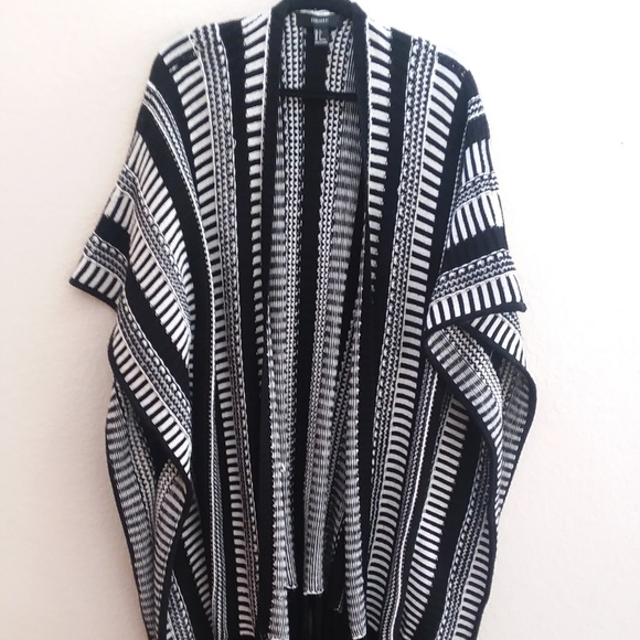 Forever 21 Other - Black/White Open Cardigan